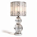 Crystal table lamp with decorative glass shade and modern design 30 x 30 x 60cm